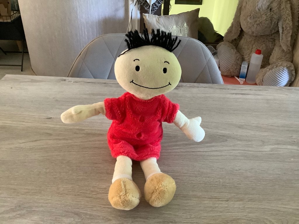 Schanulleke pluche character (33 cm), Verzamelen, Ophalen of Verzenden, Suske en Wiske, Zo goed als nieuw, Beeldje of Figuurtje