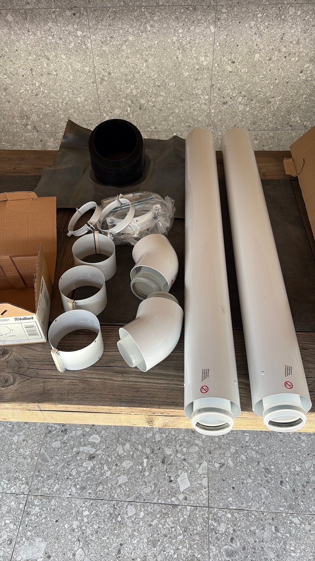 Nieuwe vaillant rookgasafvoer buizen, Enlèvement, Comme neuf