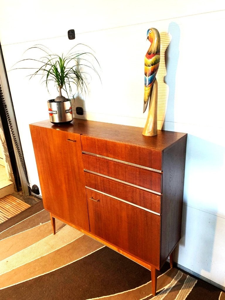 Vintage Dressoir Teak Skandinavie 60's / Mid-Century, Ophalen, Gebruikt, Teakhout