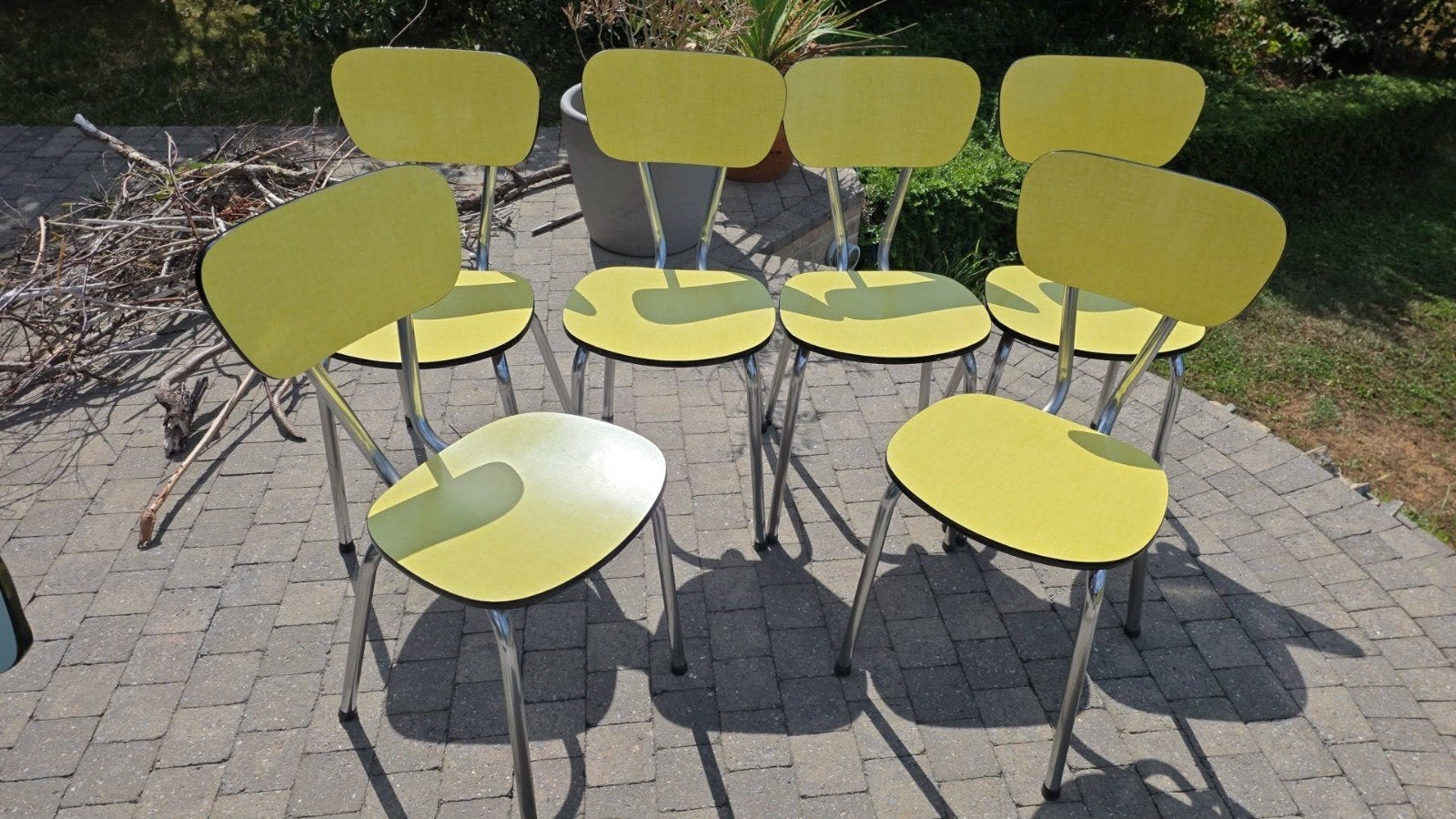 Superbe ensemble de 6 chaises en formica livraison gratuite, Enlèvement