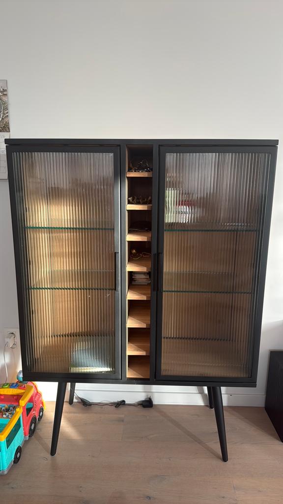 Combo Full wood TV stand + wine bar (backlit) - XOOON KINNA, Maison & Meubles, Armoires | Mobilier de télévision, Enlèvement, Comme neuf