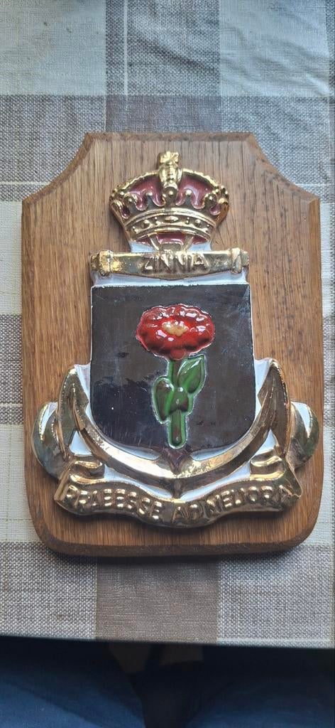 Crest zinnia ., Collections, Objets militaires | Général, Enlèvement ou Envoi