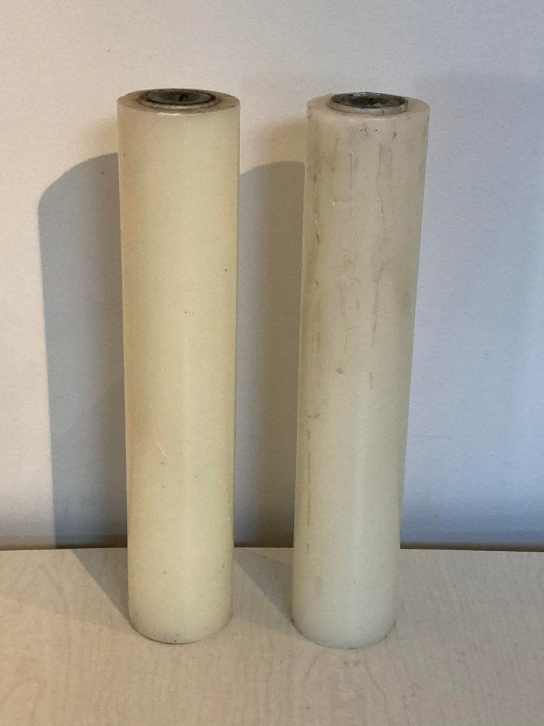 2 faux kaarsen (35 cm), Antiek en Kunst, Ophalen of Verzenden