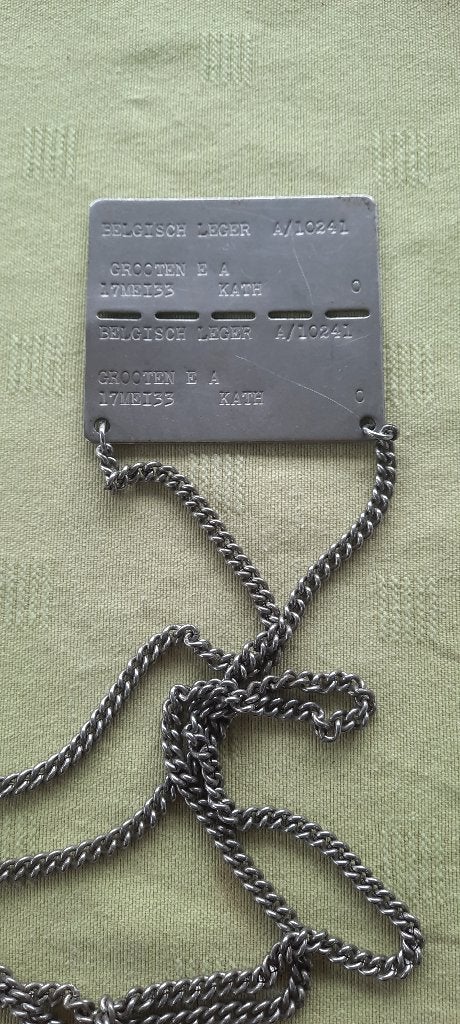 DOGTAG Armée belge A/10241, Enlèvement ou Envoi, Autres