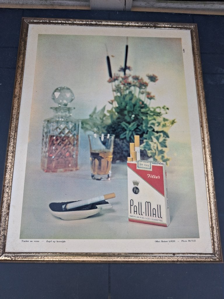 cigarettes PALL MALL.., Collections, Enlèvement ou Envoi, Comme neuf, Panneau publicitaire
