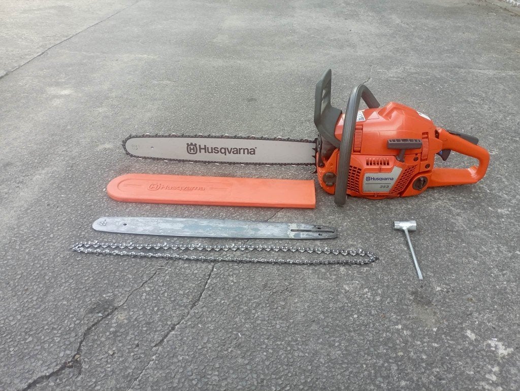 Tronçonneuse Husqvarna 353, Bricolage & Construction, Outillage | Scies mécaniques, Utilisé, Tronçonneuse, Enlèvement