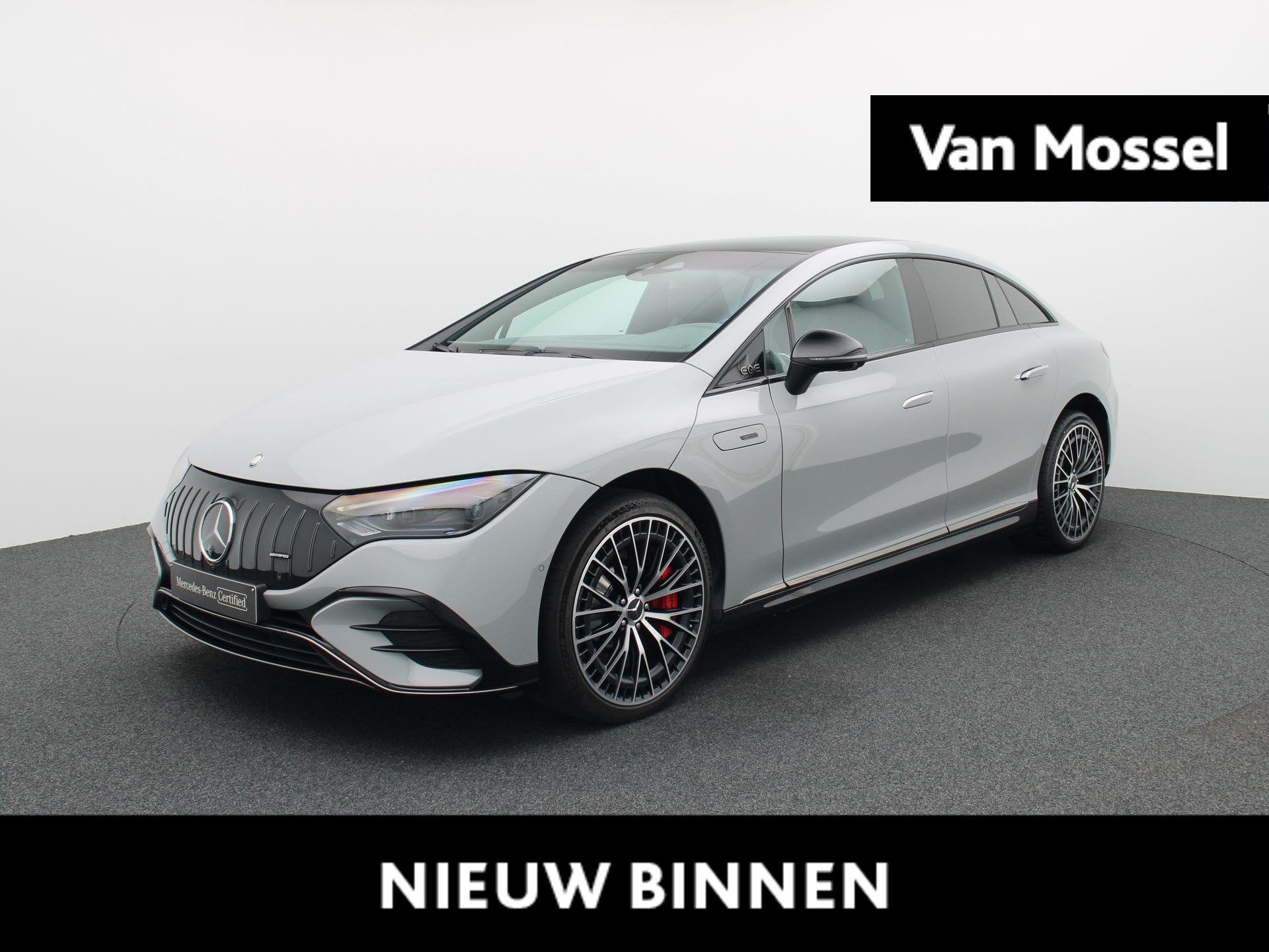 Mercedes-Benz EQE 53 4MATIC+ + NAPPA + BURMESTER + HYPERSCRE, Argent ou Gris, Achat, Entreprise, Entretenue par le concessionnaire