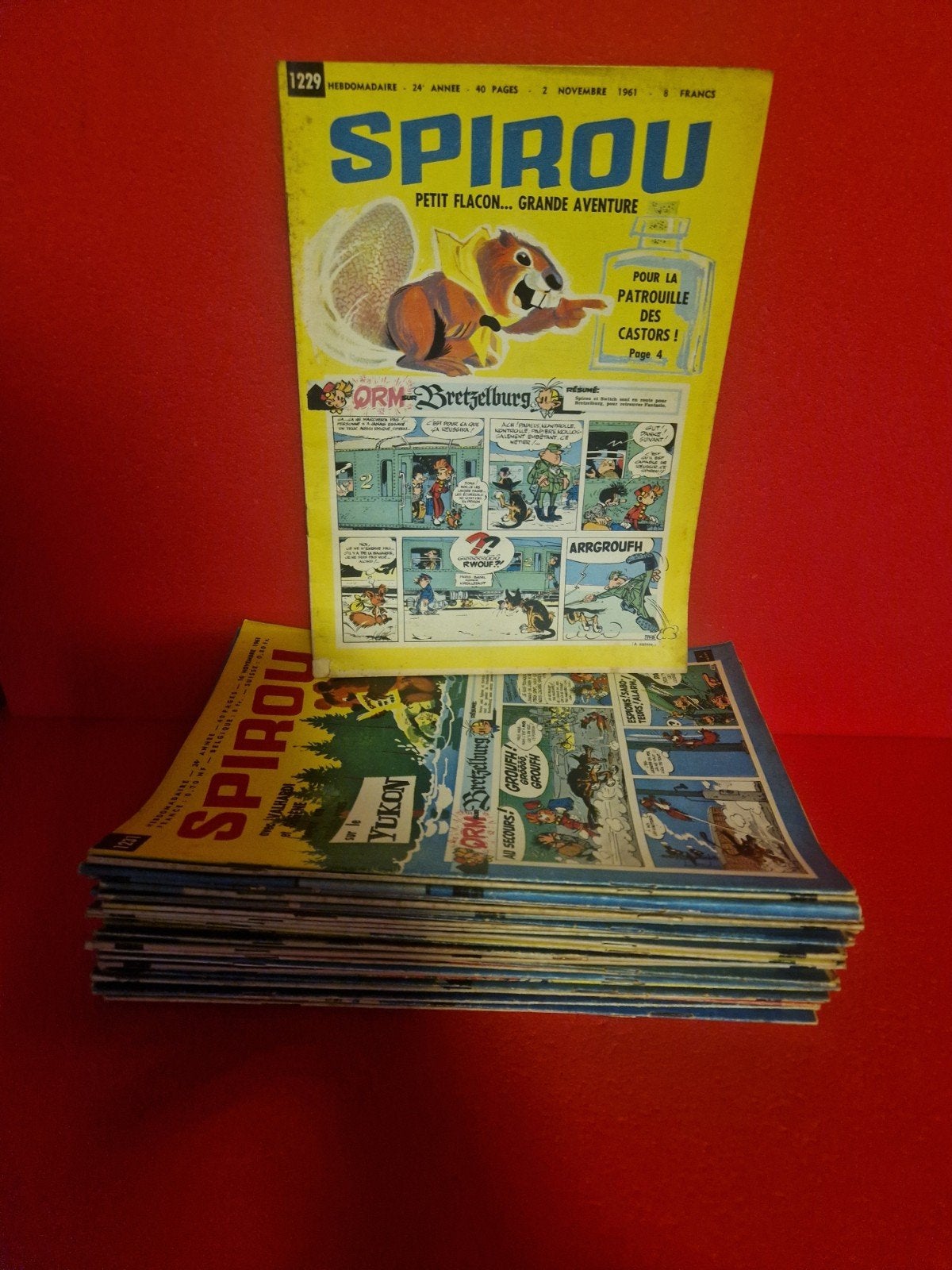 lot de 33 hebdomadaires le journal de spirou 1961, Livres, Enlèvement ou Envoi