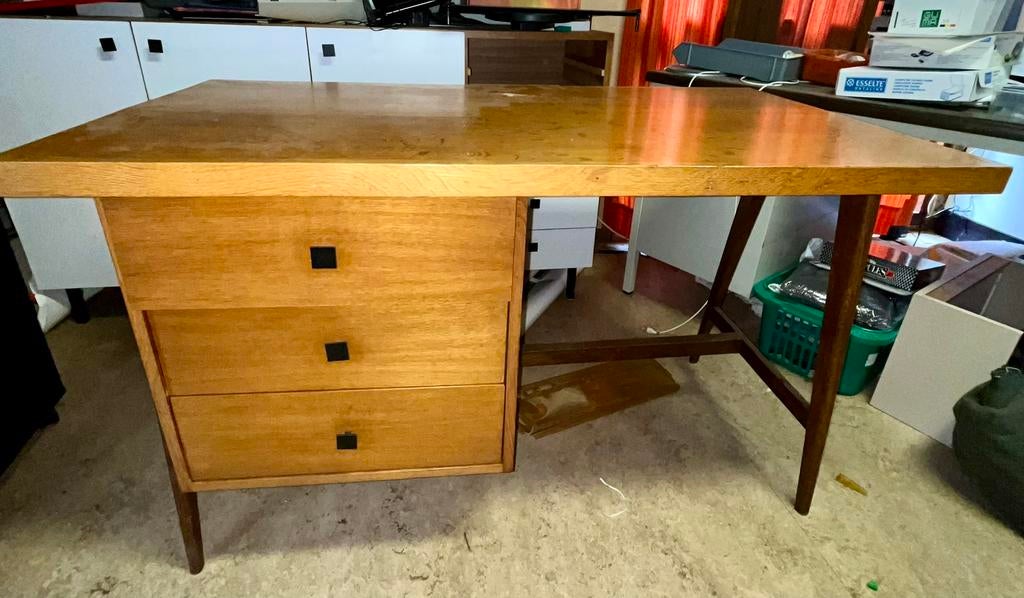 Extra foto’s! Vintage/ retro bureau compaspoten, Scandinave, Enlèvement, Utilisé, Bois