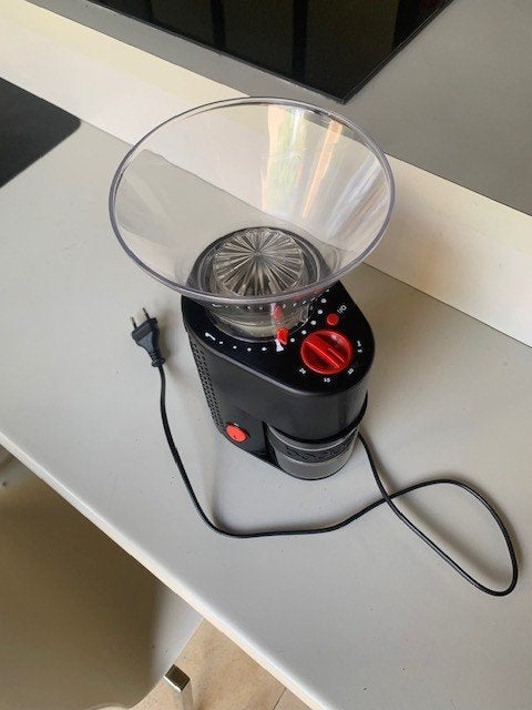 koffiemolen  BODUM BISTRO 160w,   conisch malen, Enlèvement ou Envoi, Utilisé, Autres types, Bodum