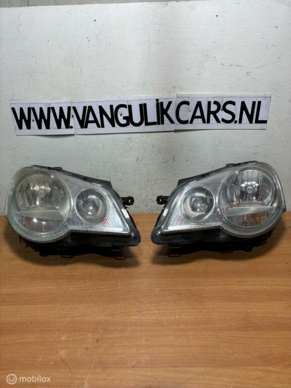 Koplamp  set Volkswagen Polo 9N3 ('05-'09), Auto-onderdelen, Verlichting, Volkswagen, Gebruikt, Ophalen of Verzenden