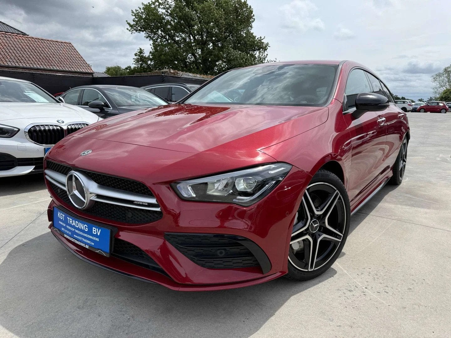 Mercedes-Benz CLA-Klasse 35 AMG 4Matic AMG EXHAUST BURMESTER, Auto's, Mercedes-Benz, Automaat, CLA, Gebruikt, Leder