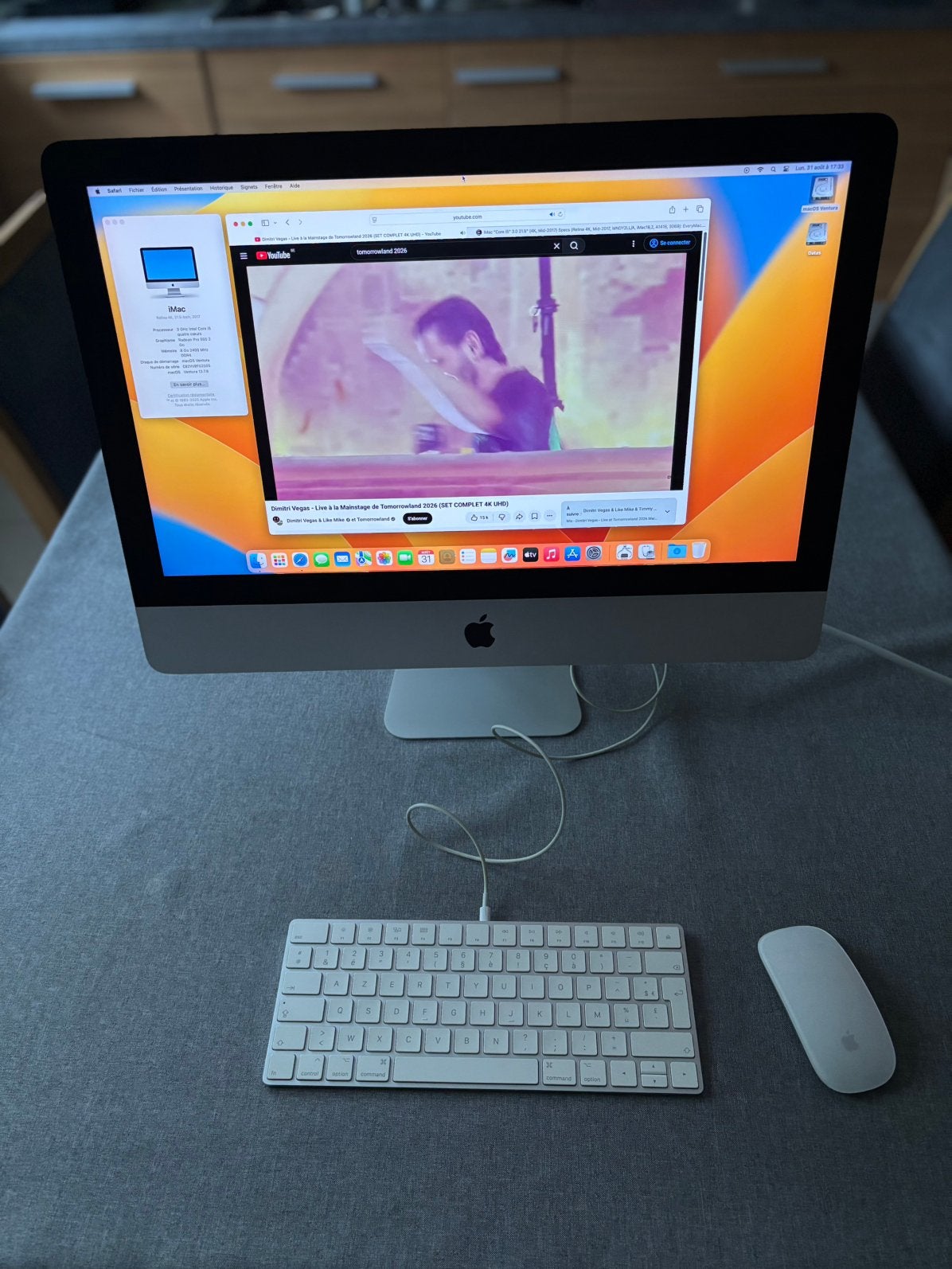 iMac 21.5 - 4k Retina - 2017 - as new, Computers en Software, Apple Desktops, Ophalen, IMac, Zo goed als nieuw, 3 tot 4 Ghz