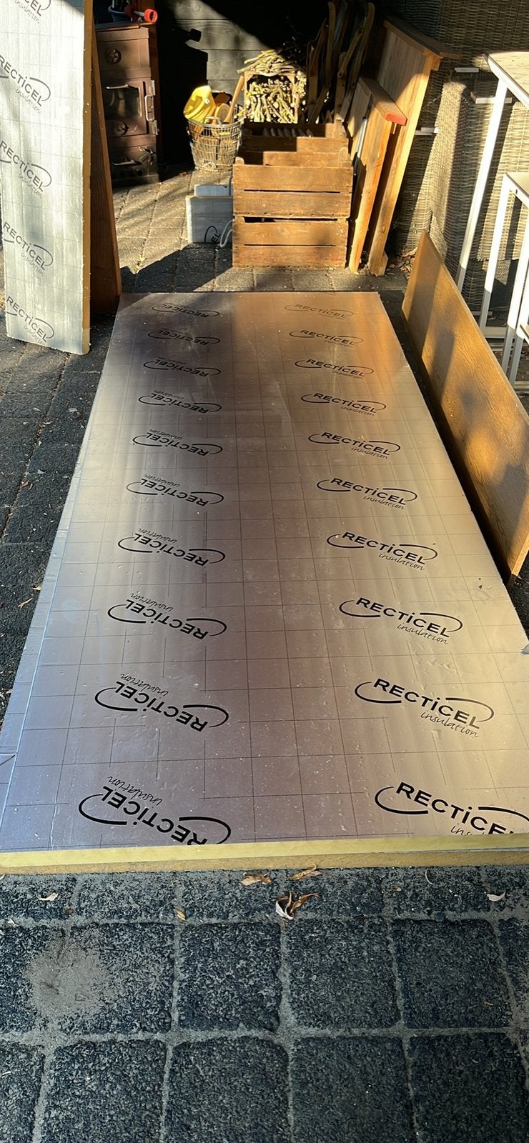 2x Reticel isolatie plaat pir 5cm, afmeting 300 cm x 120cm, Doe-het-zelf en Bouw, Isolatie en Afdichting, 4 tot 8 cm, Nieuw, 5 tot 10 m²