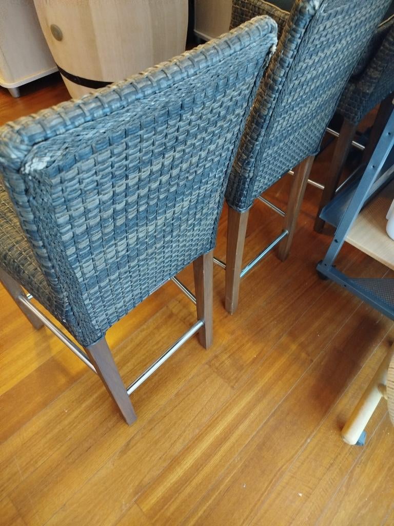 Chaises hautes, tabourets de bar, 6 pcs, Enlèvement, Comme neuf, Synthétique