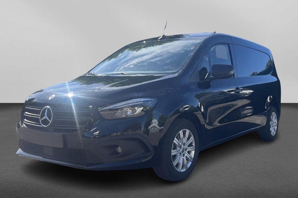 Mercedes Benz Citan diesel 116 pk automaat L2, Dealer onderhouden, Stof, 4 cilinders, Zwart