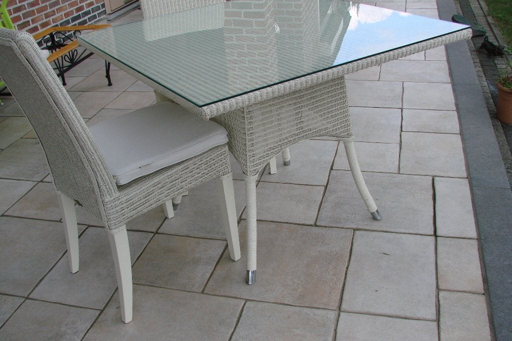 3 shepard stoelen en tafel, Maison & Meubles, Trois, Enlèvement, Merk shepard, Osier ou Rotin