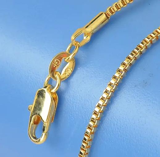 fijne vergulde halsketting, GF 18 K, Handtassen en Accessoires, Kettingen, Ophalen of Verzenden, Nieuw, Goud, Goud