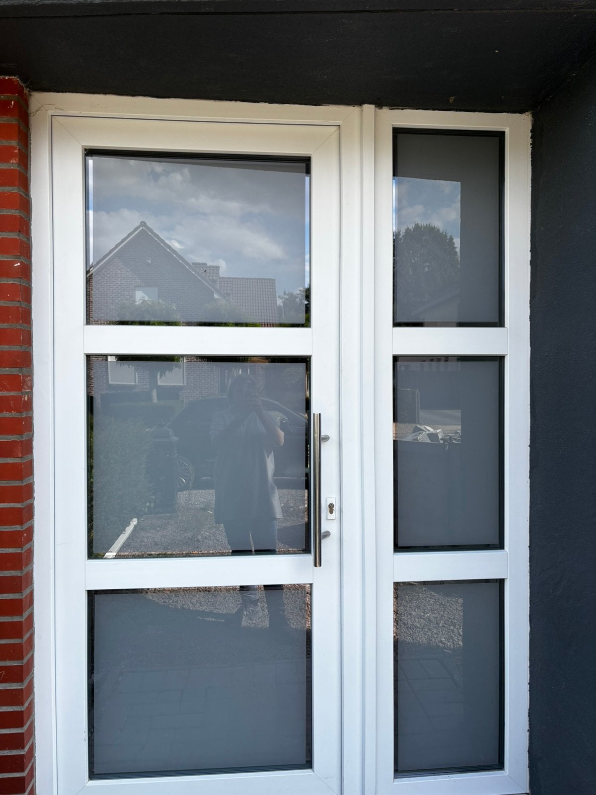 Voordeur met zijraam, Chambranle de porte, Synthétique, Enlèvement, Utilisé