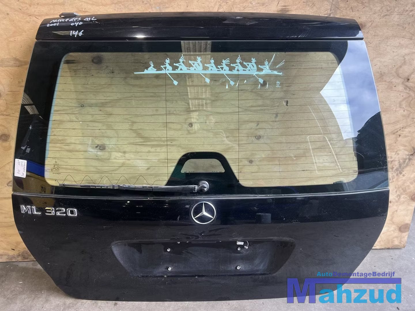 MERCEDES ML W163 Zwart 040 Achterklep achterdeur 1998-2005, Autos : Pièces & Accessoires, Carrosserie & Tôlerie, Porte, Mercedes-Benz