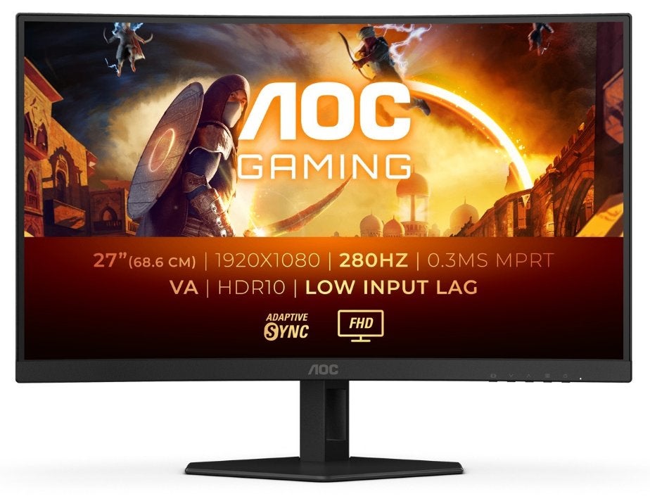 AOC Gaming C27G4ZXE 27" Full HD 280Hz Curved Gaming Monitor, Computers en Software, Monitoren, Gaming, VA, Zo goed als nieuw, HDMI