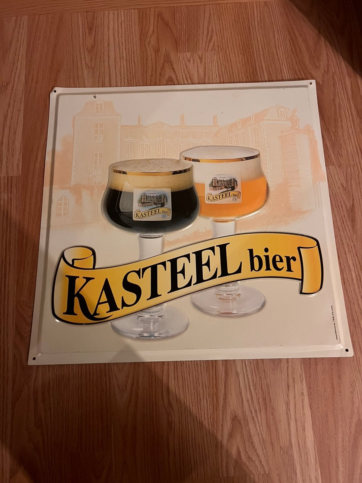 Kasteel Bier metalen plaat, Enlèvement ou Envoi, Comme neuf