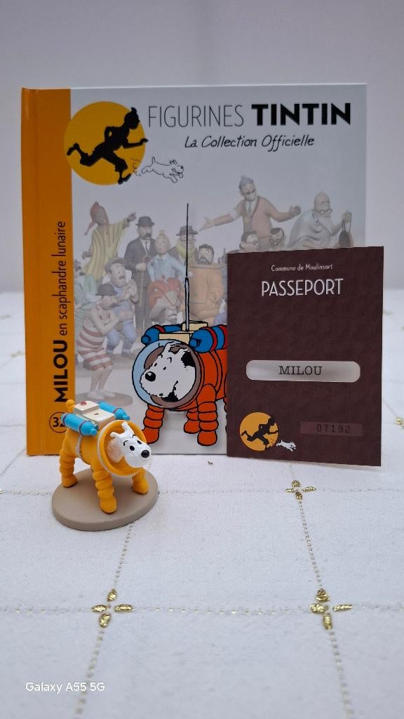 Beeldje Kuifje Tintin nr 32, Enlèvement ou Envoi, Tintin, Comme neuf, Statue ou Figurine