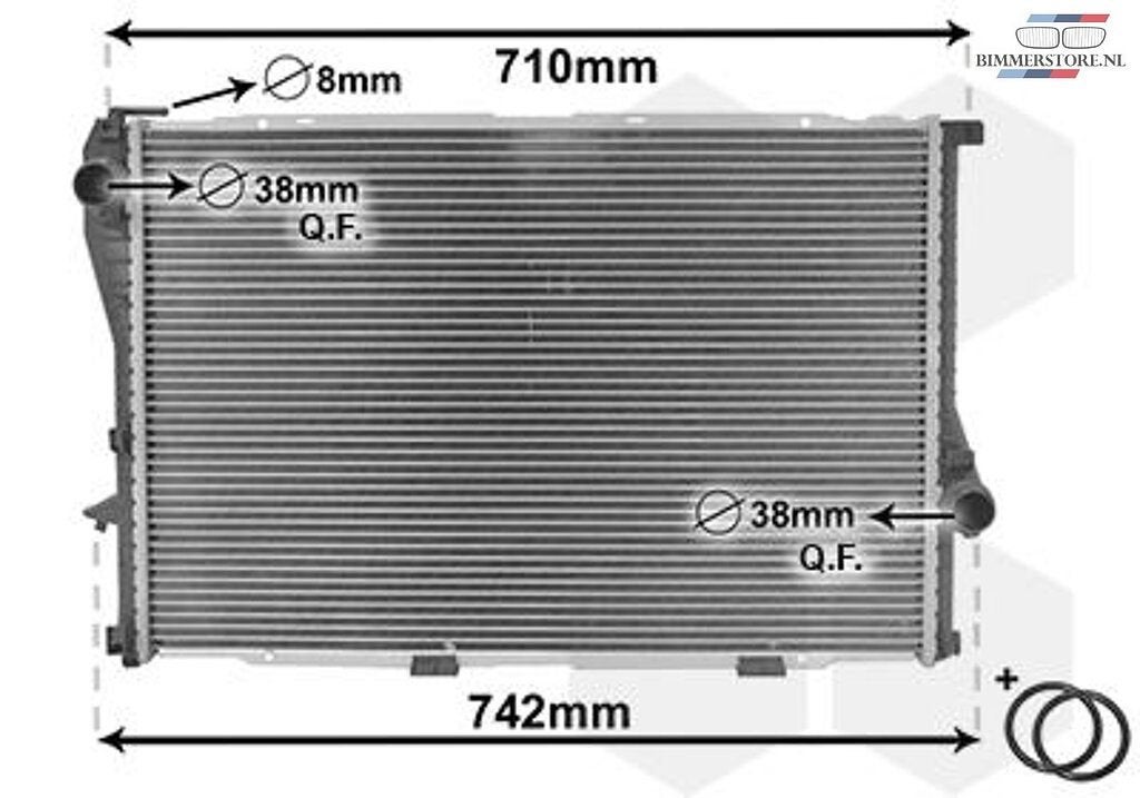 Radiateur 428x650x40 MM schakel BMW 3 serie E30 4 cyl  17111, Neuf, -, -, -