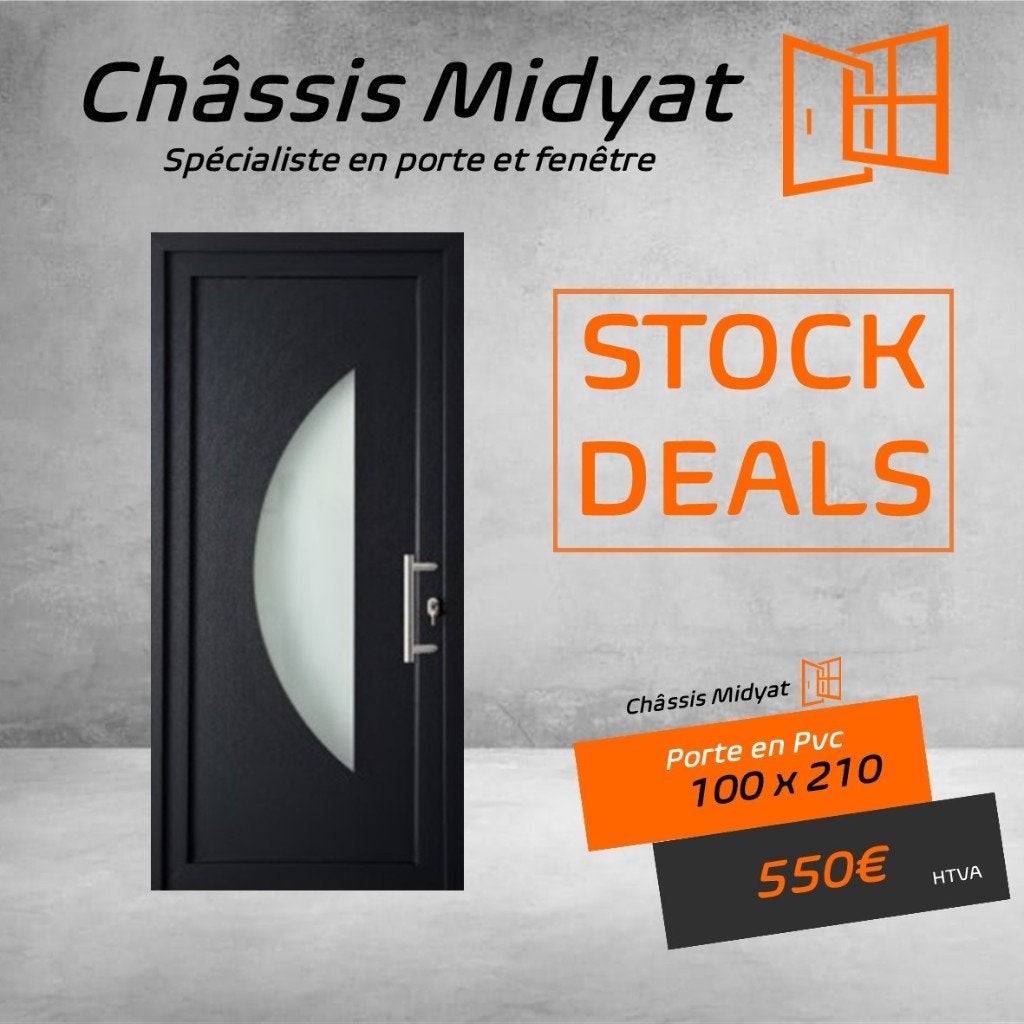 STOCK DEALS Porte d'entré 550€ !!️!!️, Bricolage & Construction, Vitres, Châssis & Fenêtres, Enlèvement, Neuf, Autres types, Double vitrage
