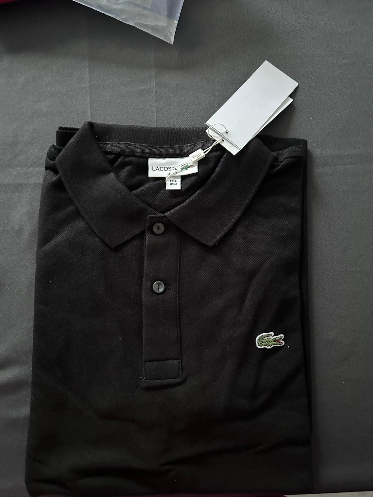 Polo lacoste, Envoi, Neuf, Taille 52/54 (L), Noir