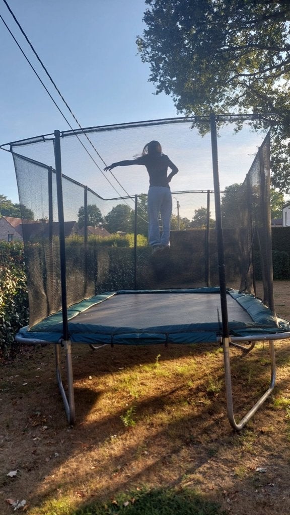 Trampoline rectangulaire - DOMYOS 520, Kinderen en Baby's, Speelgoed | Buiten | Trampolines, Ophalen, Gebruikt