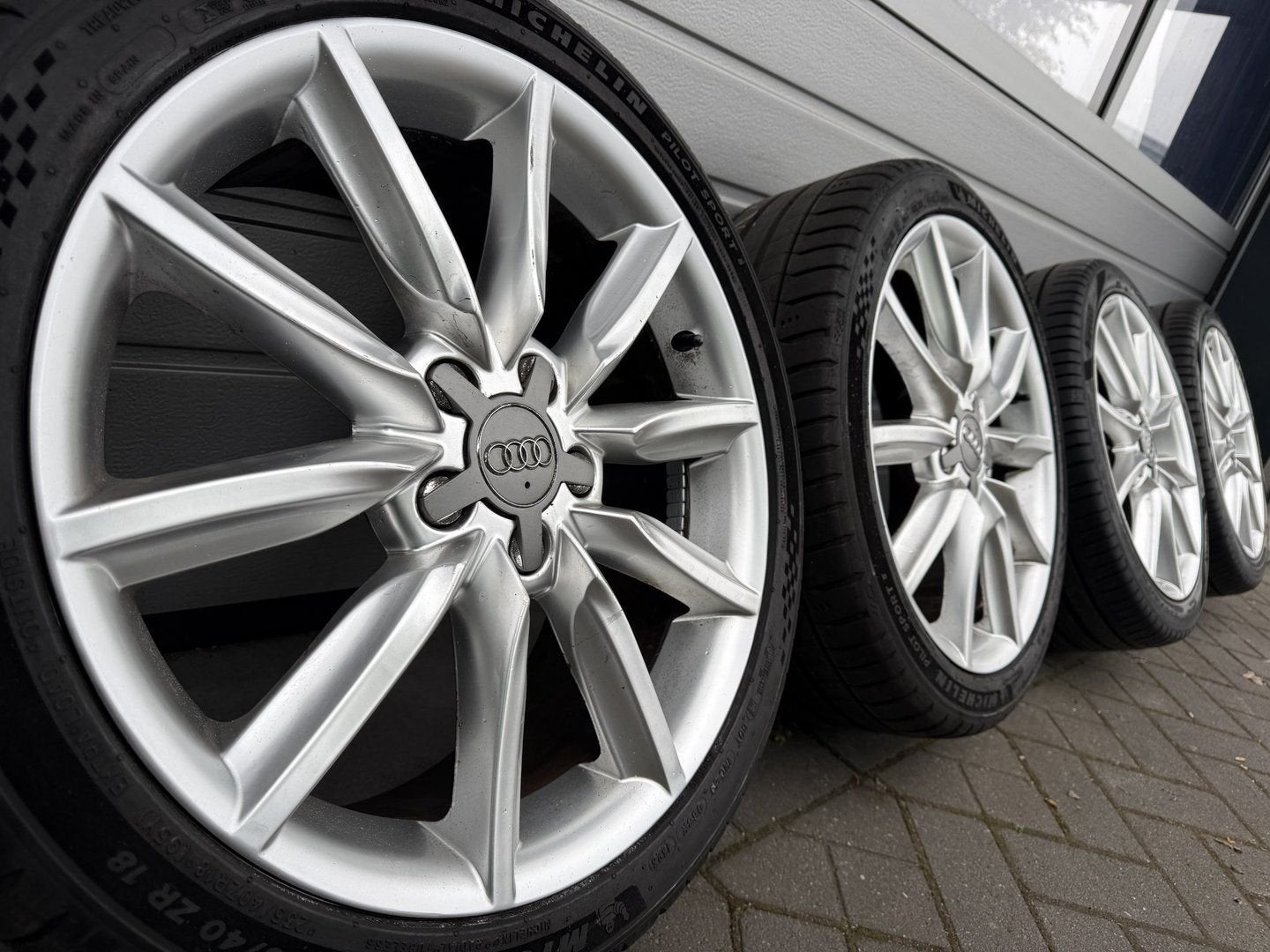 18 inch Audi A3 S3 A4 S4 B6 B7 A6 C6 Michelin zomerbanden, Auto-onderdelen, 18 inch, Gebruikt, -, -