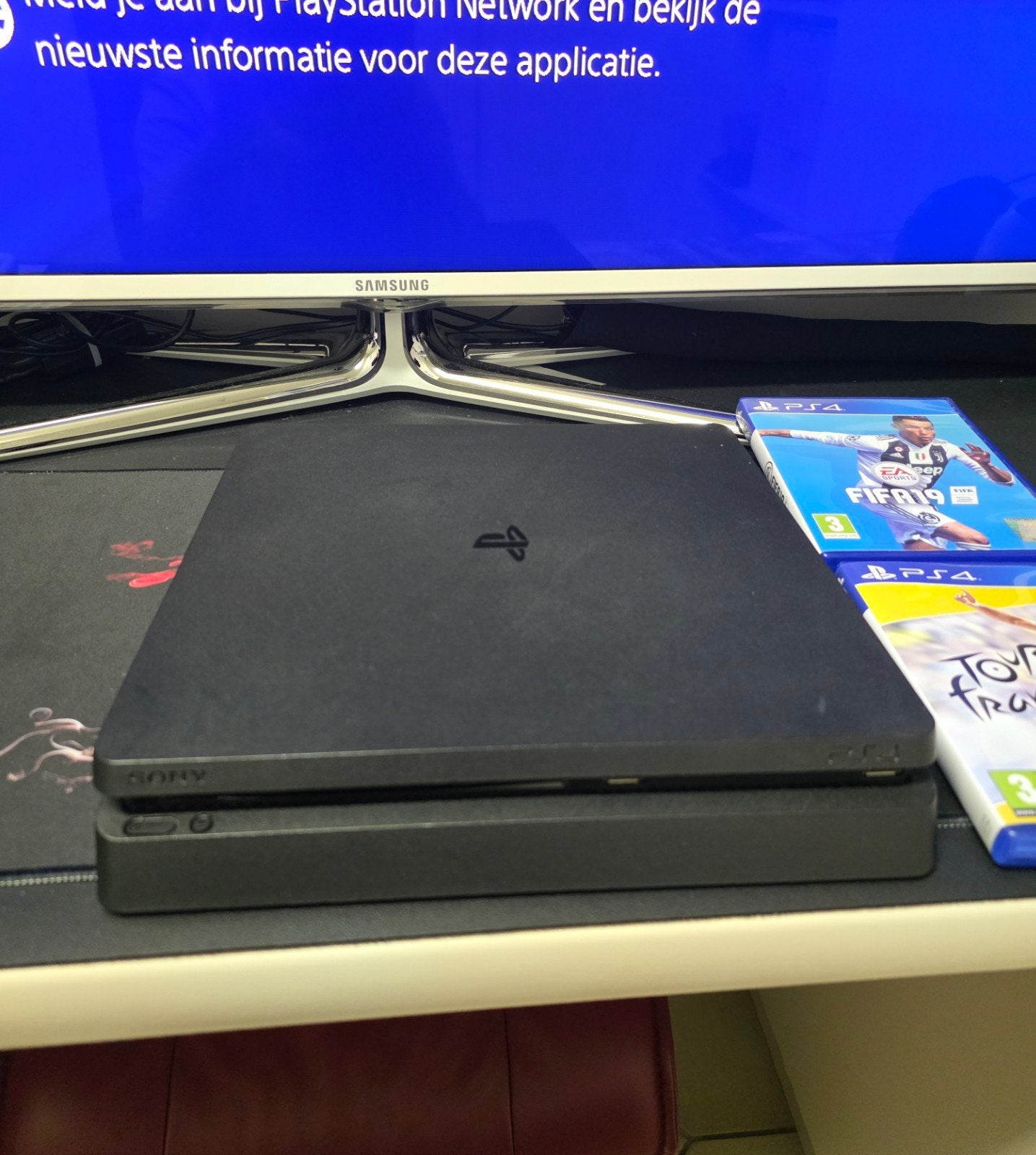 Playstation 4 slim 500gb met controller, Ophalen, Slim