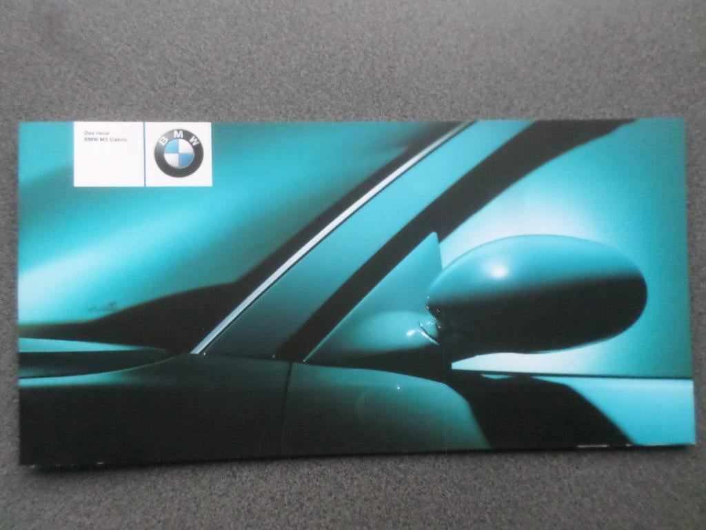 BMW M3 Cabrio 01-2001 DUITS  Brochure, Ophalen of Verzenden, BMW