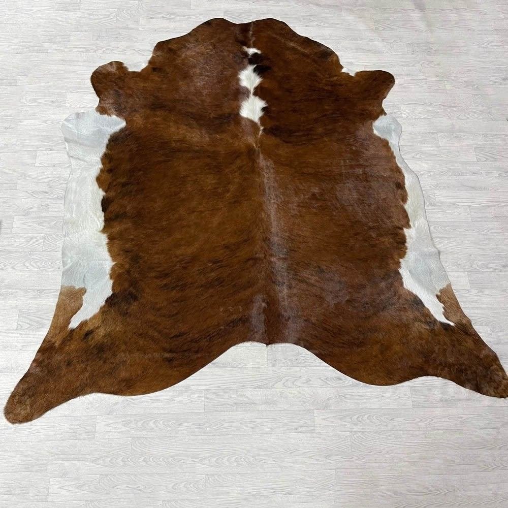 Koeienhuid bruin zwart wit 235x240cm XXL | Lederstore, Ophalen of Verzenden, 200 cm of meer, Overige vormen, Zwart