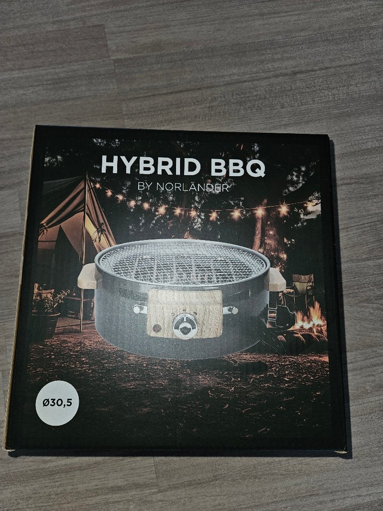 Hybrid bbq, Tuin en Terras, Houtskoolbarbecues, Ophalen, Nieuw, Norländer