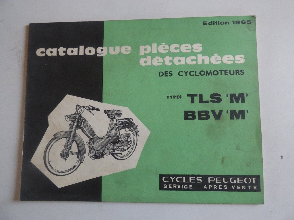LISTE DES PIÈCES PEUGEOT TLS' M '/BBV' M ', Vélos & Vélomoteurs, Modes d'emploi & Notices d'utilisation, Enlèvement ou Envoi, Utilisé