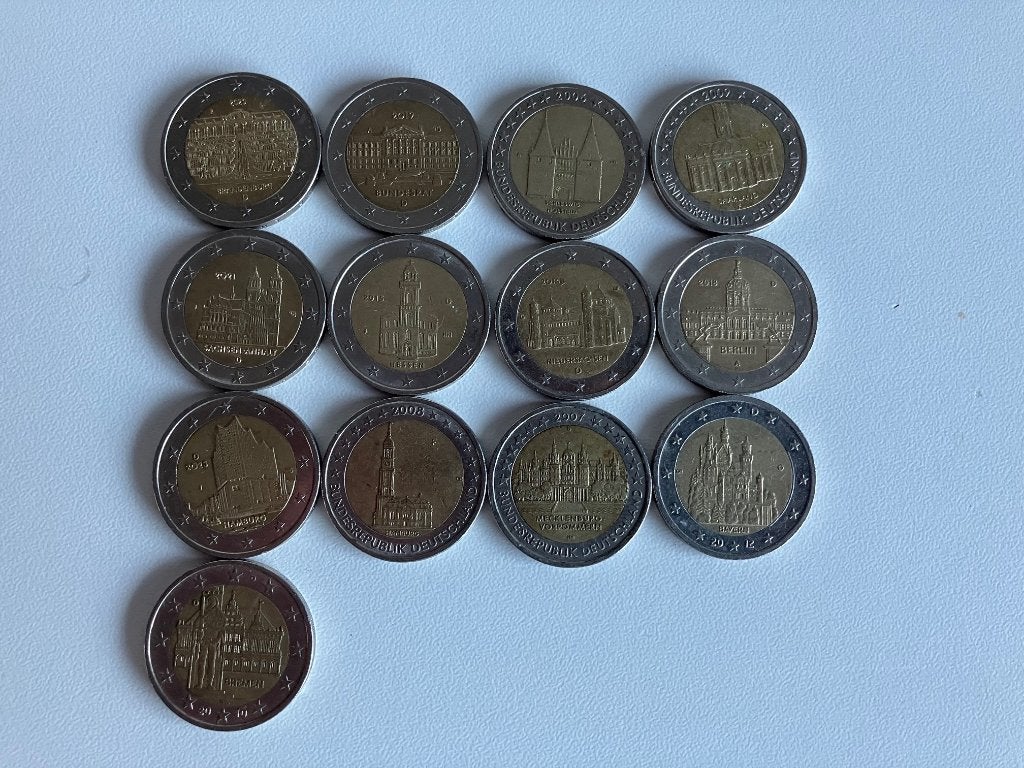 Pièces en euros allemandes, Enlèvement ou Envoi, Allemagne, 2 euros, Série