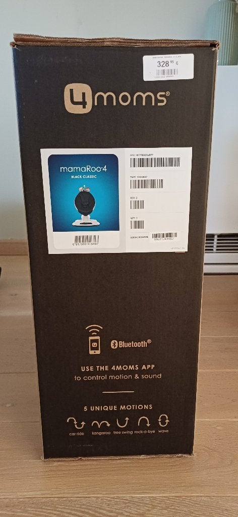 4moms mamaroo 4, Kinderen en Baby's, Wipstoeltjes, Overige merken, Schommelstoel, Nieuw, Ophalen of Verzenden