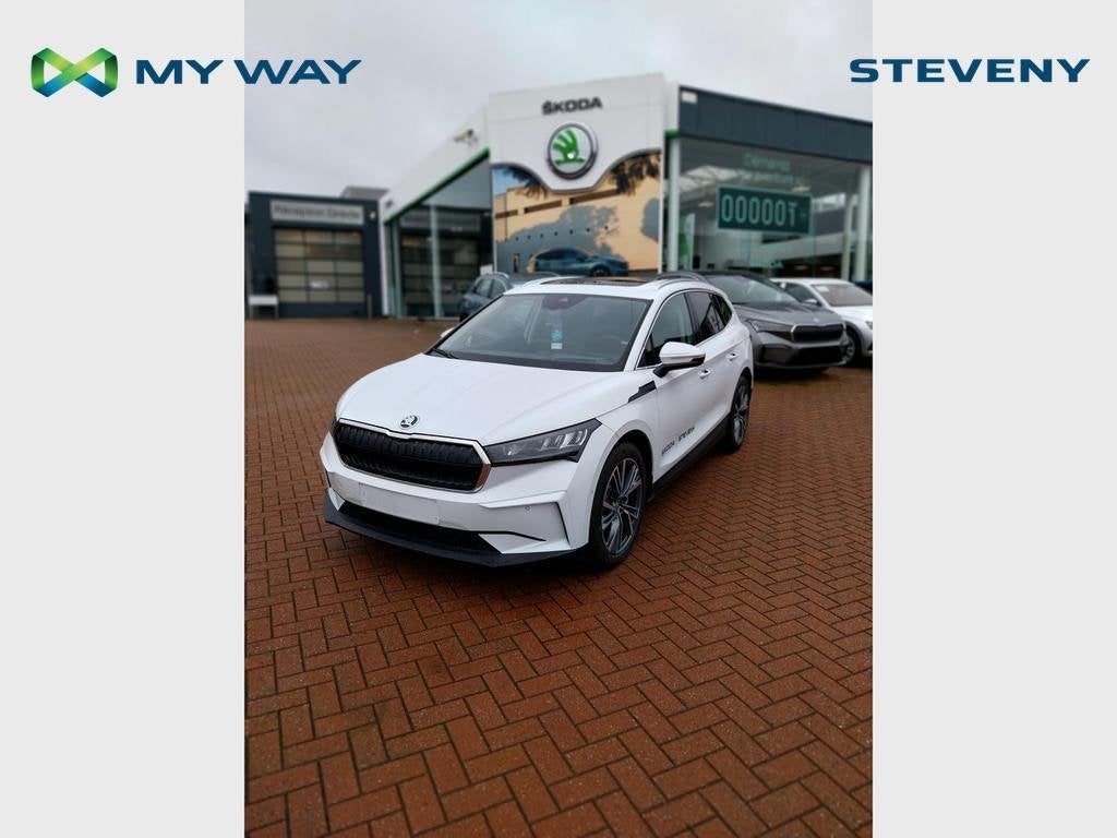 Skoda Enyaq iV 80 150/82 E1H, Auto's, Automaat, Overige modellen, Lederen bekleding, Wit