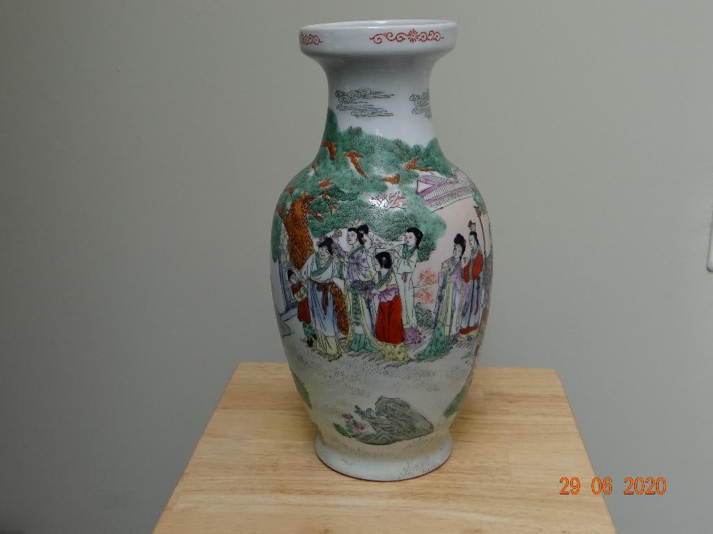 chinese vaas met stempel, Antiek en Kunst, Ophalen of Verzenden