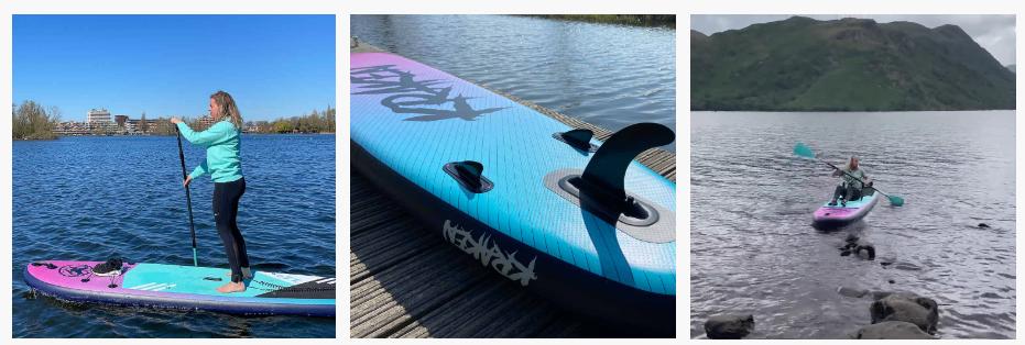 SUP board + Electrische pomp, Watersport en Boten, Suppen, Ophalen, Zo goed als nieuw, SUP-boards
