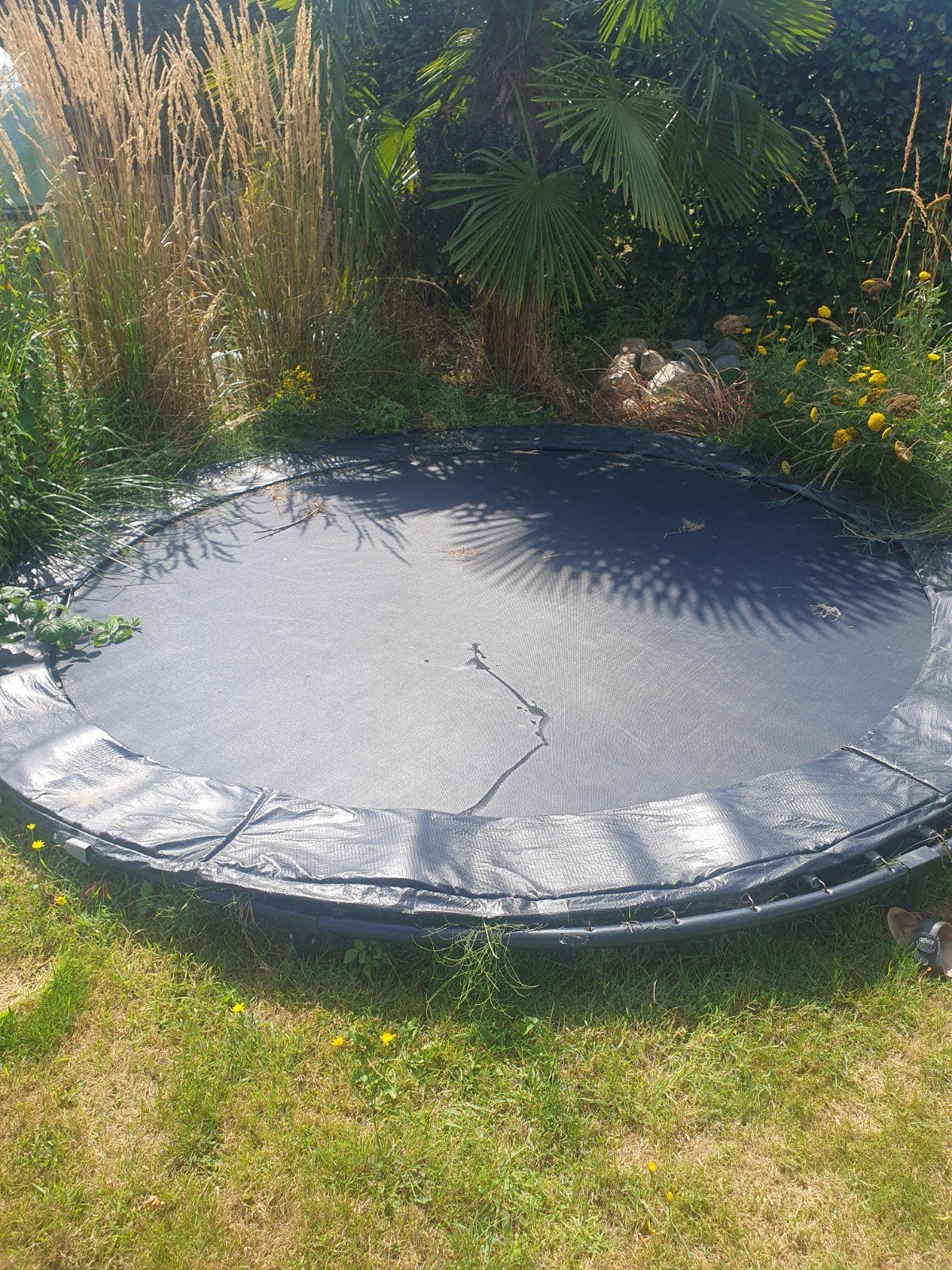 Inbouwtrampoline, Kinderen en Baby's, Speelgoed | Buiten | Trampolines, Ophalen, Gebruikt
