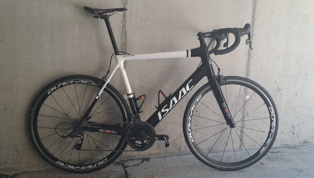 Isaac boson, Fietsen en Brommers, Fietsen | Racefietsen, Gebruikt, Meer dan 20 versnellingen, Velgrem, Carbon, 61 tot 65 cm, Ophalen