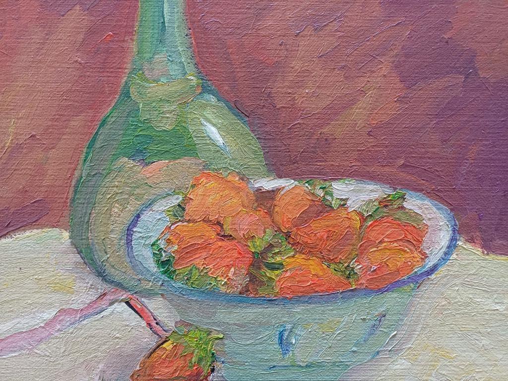 Schilderij M.VAN DEN BEMPT  "Stilleven"  30x40, Enlèvement ou Envoi