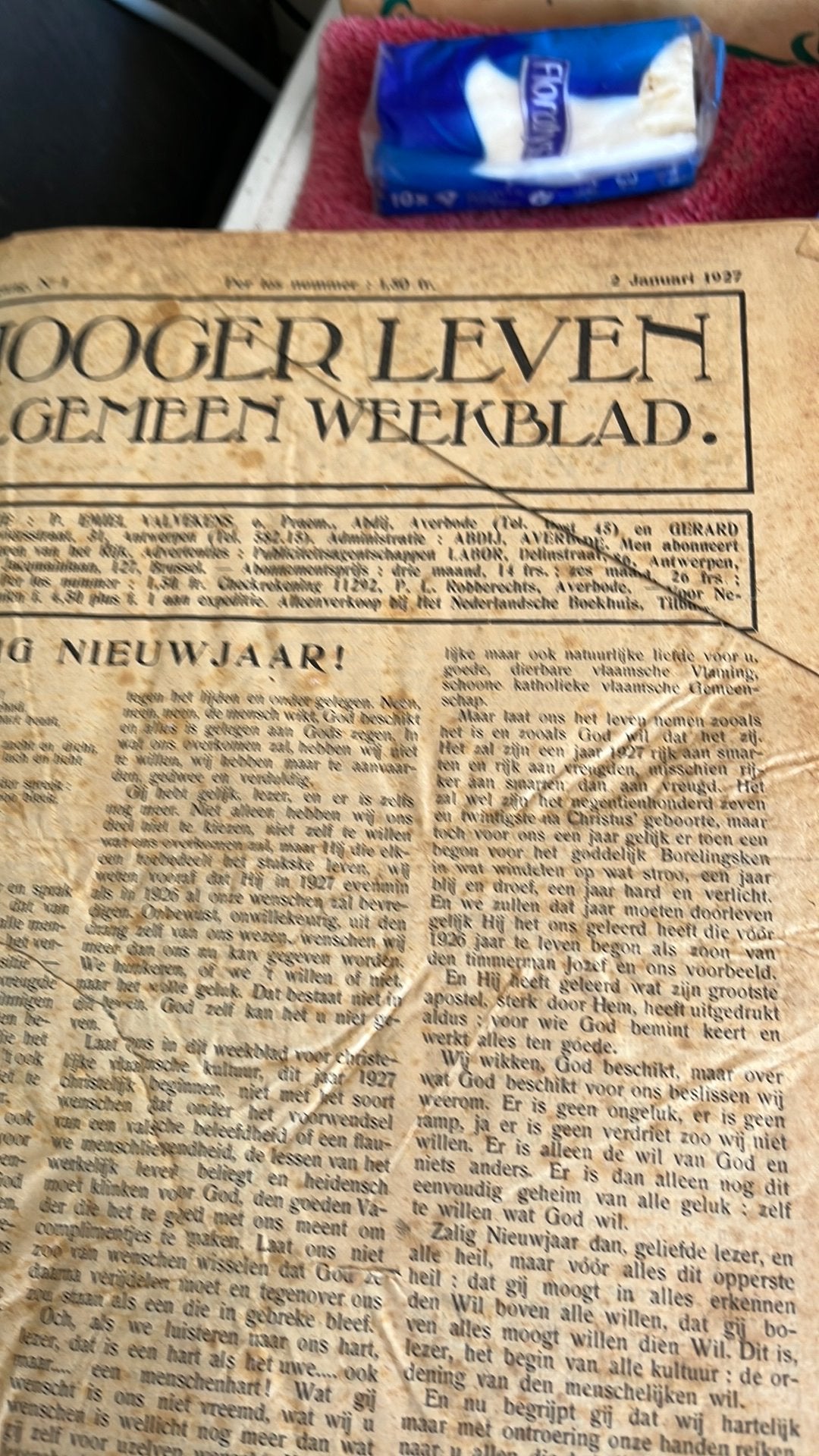 Jaargang van Hooger leven…1927, Boeken, Encyclopedieën, Complete serie, Algemeen, Ophalen, Gelezen