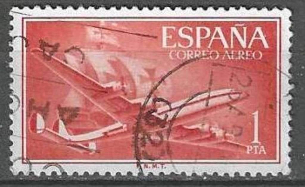 Spanje 1955/1956 - Yvert 269PA - Superconstellation (ST), Postzegels en Munten, Verzenden, Gestempeld