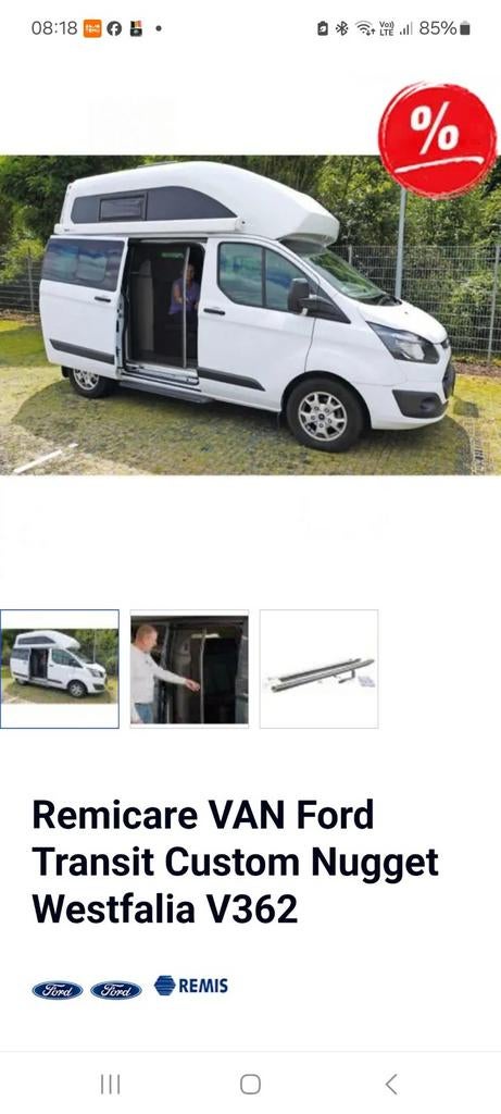 Hordeur Ford, Caravans en Kamperen, Ophalen