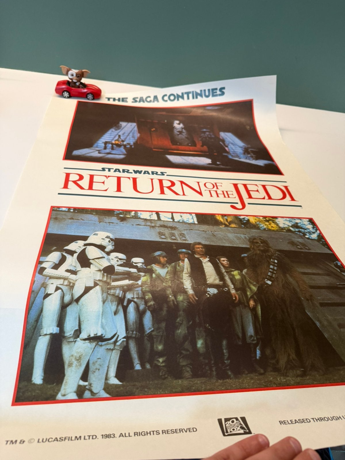 STAR WARS — LE RETOUR DU JEDI (1983) Ensemble de 3 affiches, Enlèvement ou Envoi, Comme neuf