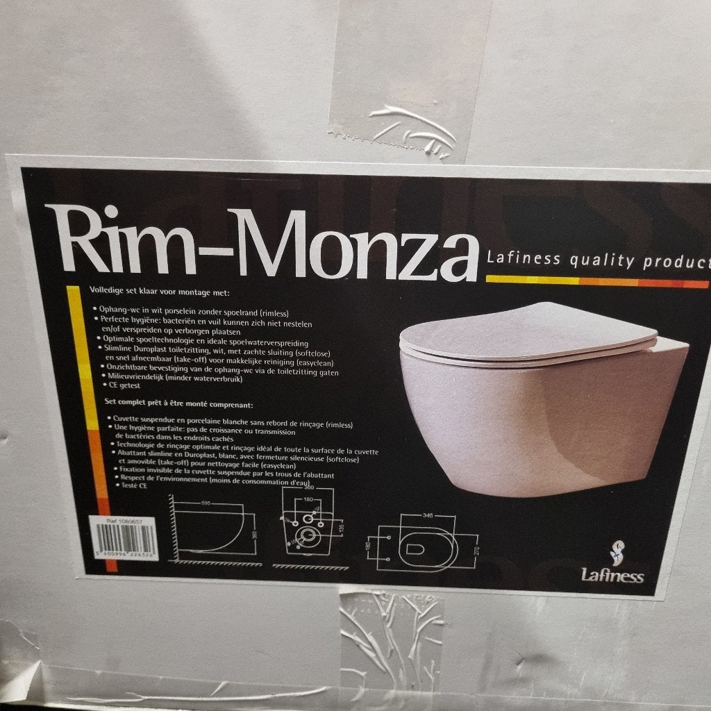 Les toilettes suspendues Lafiness Rim-Monza à vendre, Enlèvement, Neuf